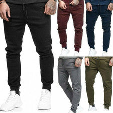 Pantalones para hombre largos ajustados Fitness Moda Deportes Gimnasio Correr Pantalones de ejercicio