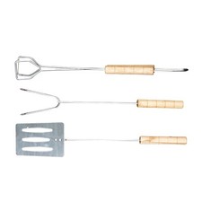 Juego de herramientas para barbacoa de 3 piezas Kit de accesorios para utensilios de cocina para barbacoa