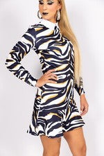 Vestido camuflaje estampado leopardo estilo safari estampado / OFERTA