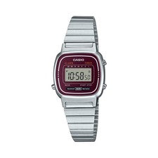 Reloj Casio digital vintage de acero inoxidable para mujer - LA-670WA-4D
