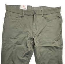 Pantalones Fenwick Flex-Comfort 5 Bolsillos Oliva 38x30 Cobre y Roble Nuevos con Etiquetas $65