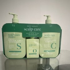 Cuidado del cuero cabelludo terapia capilar ácido salicílico romero champú acondicionador aceite vegano 1L