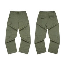 Pantalones de carga clásicos para exteriores estampados de pierna recta de moda para hombre