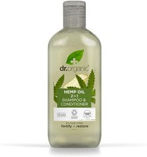 Champú y acondicionador Dr Organic Bioactive Haircare aceite de cáñamo 2 en 1 265 ml