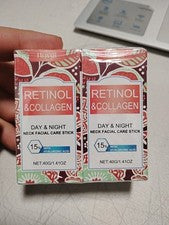 Retinol y Colágeno Cuello Cuidado Facial Barra Anti Envejecimiento Cuello y (Paquete de 2)
