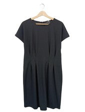 C&A Vestido de verano Mujer Manga Corta Vestido Negro Talla 40 Elegante Casual