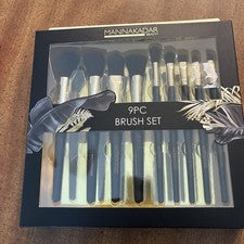Manna kadar Mannakadar Beauty 9 piezas juego de brochas brochas de maquillaje NUEVO