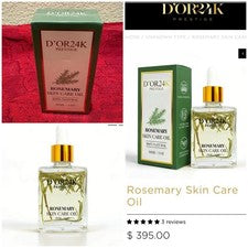 Aceite para el cuidado de la piel de romero D’OR24K