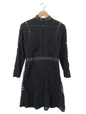 Tigha Vestidos Volantes Negro Talla 38