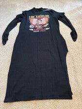 Moda Nova - Maxi Vestido Motociclista LOS ANGELES - Mujer Talla: 2XL - Color: Negro - ¡NUEVO!!