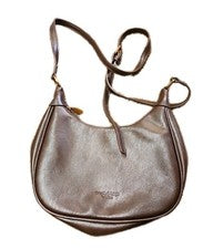 Bolso Bandolera Dirirab & Bags Moda Mujer Forma Media Luna Marrón 10"
