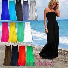 Vestido Largo Mujer Jersey Maxi Corto Playero Moda Mar 1821
