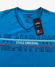 Camiseta de algodón premium para hombre, estilo italiano, ajuste ceñido, elástica de la S a XL... D2.