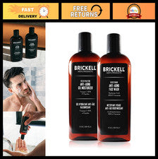 Set de cuidado de la piel antienvejecimiento para hombre - Gel limpiador facial, hidratante y potenciador