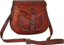Mujeres Nuevo Boho Vintage Cuero Marrón Bolso Mensajero Bolso de Hombro Carte...