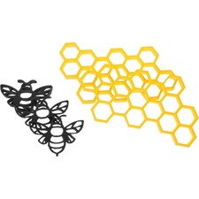 1 Juego de Decoración Colgante de Pared de Nido de Abeja Elegante Decoración de Pared de Nido de Abeja para el Hogar