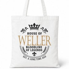 Bolso Shopper Casa Of Algodón Apellido Familiar WELLER