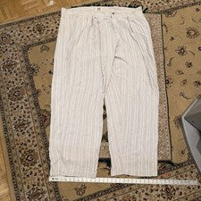 Pantalones de vestir para hombre talla 52 X 36 estilo Italia claro gris N blanco. Thin N Comfy