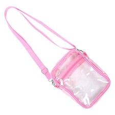 Pequeño Cartera Transparente Elegante Bandolera Transparente Cilindro Hombro Único