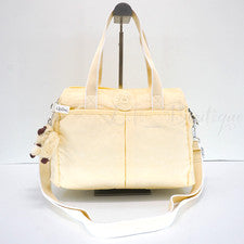 Bolso Bandolera de Hombro Kipling Kenzie Poliamida KI1090 Amarillo Narciso Pálido