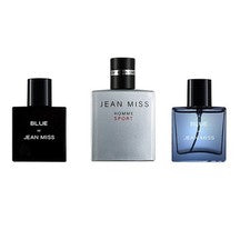 3x Juego de Perfumes para Hombre Refrescante Larga Duración Luz Aroma Perfume Set de Regalo para NUEVO