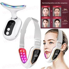 Línea V Masajeador LED Contorno Facial Reafirmante Antiarrugas Cuidado DE