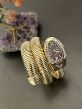 Orologio Donna Serpente Tubogas Quadrante Rosso e Strass-Nuovo✨