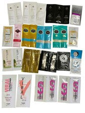 Lote de 32 muestras de cuidado del cabello de salón selladas factor S Hask Matrix Biolage y más marcas