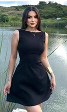 Maxi vestido de verano rosa rubor para mujer cuello redondo sin mangas espalda abierta