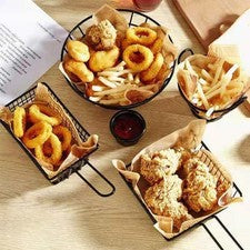 Cesta de freír duradera cesta patatas fritas cesta vajilla cocina inoxidable