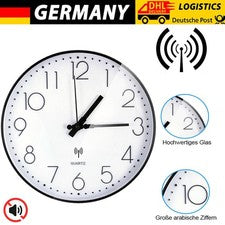 Reloj inalámbrico silencioso reloj de pared sin tic tic reloj de pared inalámbrico, reloj de pared silencioso 30 cm