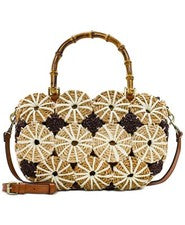 Bolso de mano para mujer Patricia Nash Palmarola beige paja X1512
