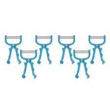 Depiladora facial manual depiladora facial 6 piezas suministros de cuidado facial (azul)