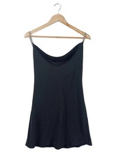 Vestido de verano mujer Zara elegante negro talla 34 poliéster
