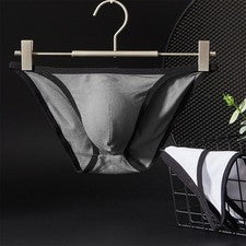 Calzoncillos calzoncillos de natación elásticos sedosos de moda para hombre U convexos