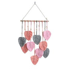 Hoja Macramé Colgante de Pared Habitación Boho Decoración del Hogar Tejido Estético Pared 2703