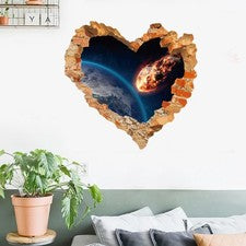 Pegatina de pared de amor 3D pegatina de decoración creativa para pared de hogar sala dormitorio