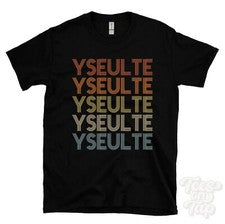 CAMISETA YSEULTE ESTILO RETRO REPETIDO Hombre y Mujer Novedad Genial Nombre Regalo