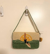 Bolso de Hombro VIRAL RARO Cuentas Limón Beach Diver. Hecho en India