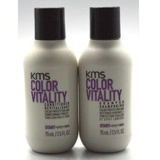 Champú + acondicionador dúo KMS Color Vitality - tamaño de viaje 75 ml/2,5 OZ
