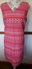 Vestido para mujer de diseñador Merona talla XXL Plus elegantes rosas trabajo informal moda