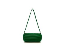 LIKE DREAMS Laila Plisado Barril Mujer Mini Bolso de Hombro - Verde~