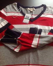 Nuevo con etiquetas Vestido Suéter Michael Kors Para Mujer Macintosh Logo Cremallera Talla L, Precio de venta sugerido p