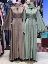 Vestido de moda para mujer Abaya