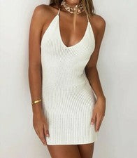 Nuevo Mini Vestido Para Mujer con Eslinga Dama Bodycon Discoteca Espalda descubierta Vestido de Baile Vestidos