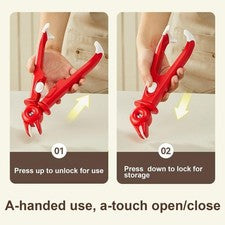 Manejo Seguro Clip 2 en 1 para Placas Cuencos y Ollas de Vapor Cocina