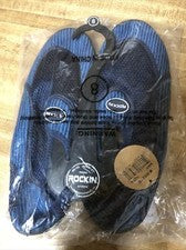 Rockin Footwear Hombre Aqua Rubber Agua Zapato R-M521 Azul Marino Talla 8 Nuevo