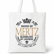 Bolso de Mano de Algodón Casa de Apellido Mertz Idea de Regalo