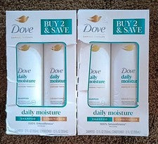 4 champú y acondicionador Dove Daily Moisture terapia de daños 12 OZ cada uno envío gratuito