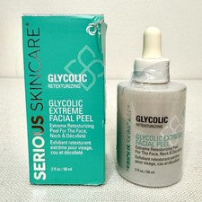 Exfoliante facial extremo glicólico serio para el cuidado de la piel 2 oz retexturizante sellado nuevo en caja